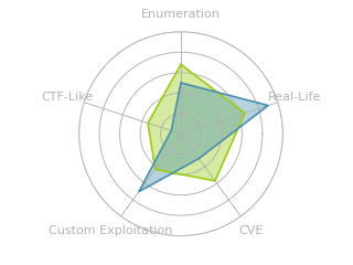 Radar chart for Developer
